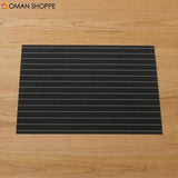 Mats Coaster Pads Placement Table Bowl Mats Cup Grid Stripe Rectangular Placemats PVC Dining Table Mat Insulation Heat Coaster