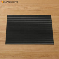 Mats Coaster Pads Placement Table Bowl Mats Cup Grid Stripe Rectangular Placemats PVC Dining Table Mat Insulation Heat Coaster