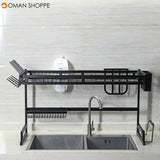 Stainless Steel All-In-One Versatile Organizer Dishes Rack for Kitchen Storage Tool