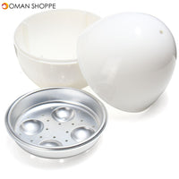  Microwave 4 Egg Boiler Cooker Cup Poacher Steamer For Breakfast Kitchen 