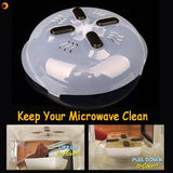 Microwave Hover Anti-Sputtering Cover New Food Splatter Guard Microwave Splatter Lid with Steam Vents 11.5 Inch