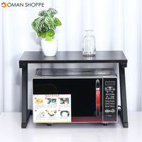 Microwave Oven Rack Storage 2 Tier Stand Holder Kitchen Counter Organizer Shelf