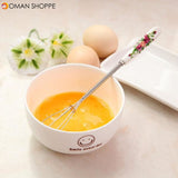 Mini Ceramic Handle Egg Beater Stirrer Hand Mixer Whisk Kitchen Accessories