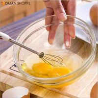 Mini Ceramic Handle Egg Beater Stirrer Hand Mixer Whisk Kitchen Accessories