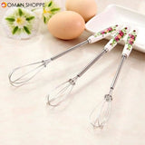 Mini Ceramic Handle Egg Beater Stirrer Hand Mixer Whisk Kitchen Accessories