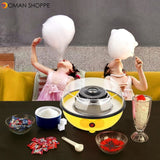 Mini Electric Diy Candy Floss Spun Sugar Maker Machine Home Sweet Sugar Cotton Candy Maker For Kids Family Gift Eu Plug