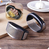 Multi-Function Stainless Steel Garlic Presser Manual Garlic Crusher Chopper Fruit Vegetable Cooking Tools Home Kitchen