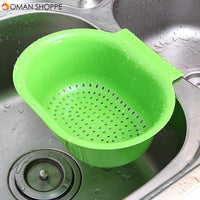 Multifunctional Creativity Hanging Sink Drain Basket Vegetables Fruit Storage Kitchen Organizer