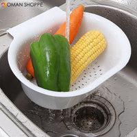 Multifunctional Creativity Hanging Sink Drain Basket Vegetables Fruit Storage Kitchen Organizer