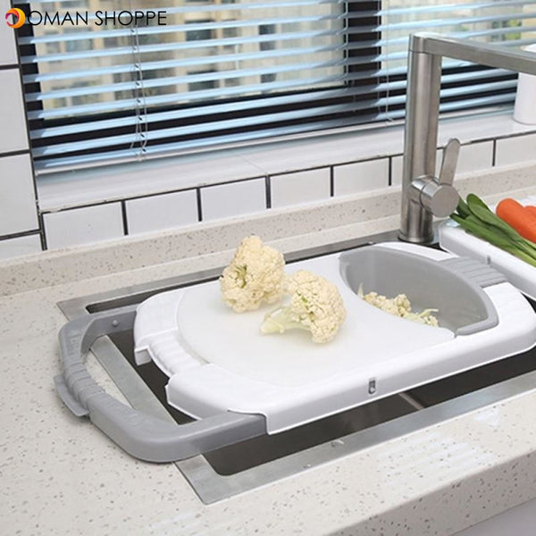 Multifunctional Kitchen Chopping Board Sink Drain Basket