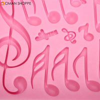 Musical Notes Fondant Cake Mold Silicone Chocolate Mold Baking Cake Decorating Tool