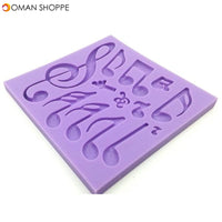 Musical Notes Fondant Cake Mold Silicone Chocolate Mold Baking Cake Decorating Tool