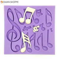 Musical Notes Fondant Cake Mold Silicone Chocolate Mold Baking Cake Decorating Tool