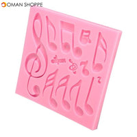 Musical Notes Fondant Cake Mold Silicone Chocolate Mold Baking Cake Decorating Tool