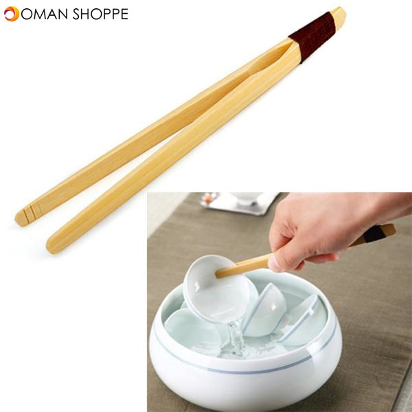 Natural Bamboo Tea Tweezers Clamp Kung Fu Tea Accessaries