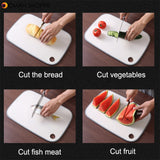 Natural Wheat Straw Chopping Block Cutting Boards Double Side Use