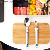 Nextool Stainless Steel Tableware Food Spoon Fork Sophisticated Portable Dinnerware Set From Xiaomi Youpin