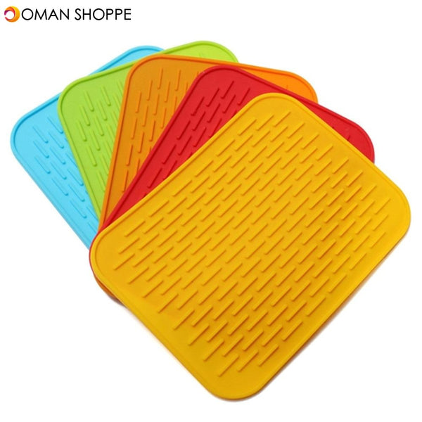 Non-Slip Kitchen Silicone Placemat Food Sink Pad Insulated Heat Resistant Table Mat 