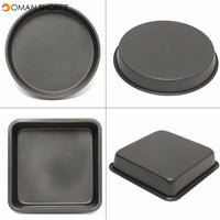 Non-Stick Bakeware Cake Baking Tin Tray Bakeware Pan Mould Bake Mold Round Square Shape DIY Baking Tools for Wedding Party Birthday