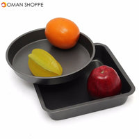 Non-Stick Bakeware Cake Baking Tin Tray Bakeware Pan Mould Bake Mold Round Square Shape DIY Baking Tools for Wedding Party Birthday