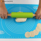 Three Specifications Non-Stick Rolling Pin Cake Biscuit Dough Patterned Roller Bakeware Kitchen Tool