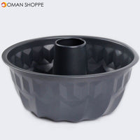 Nonstick Fluted Tube Cake Pan Kitchen Baking Dish No-Stick Baking Pan Silicone Cake Pan Round Large Muffin Bakeware Baking Tools