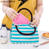 Oxford Cloth Lunch Bag New Portable Insulation Package Waterproof Printing Bag