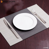 Pack of 4Pcs Placemats Kitchen Dinning Table Place Mats Non-slip Dish Bowl Placement Heat Stain Resistant Table Decorative Mats