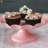 Pink Round Metal Cake Holder Of Cake Cup Cake Stand Birthday Wedding Party Display Holder 