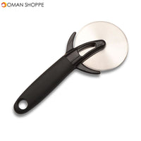 Pizza Slitting Roller Cutter Stainless Steel Pizza Cutter Wrench with Protective Cover Cut Pizza Tool