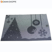 Placemat Fashion Pvc Dining Table Mat Christmas Disc Pads Bowl Pad Coasters Waterproof Table Cloth Pad Slip-Resistant Pad