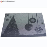 Placemat Fashion Pvc Dining Table Mat Christmas Disc Pads Bowl Pad Coasters Waterproof Table Cloth Pad Slip-Resistant Pad