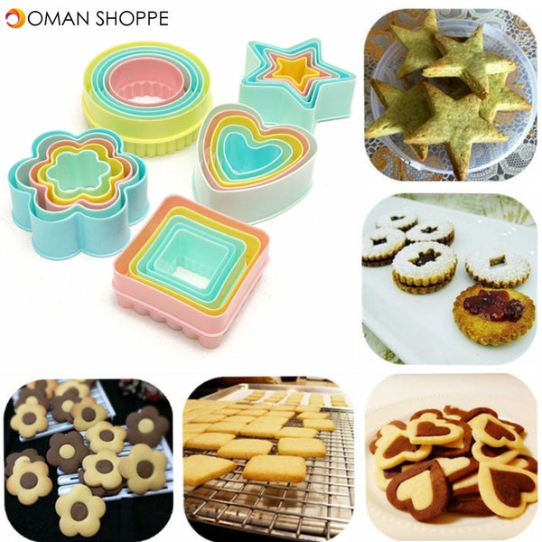 Plastic DIY Cookie Cutter Baking Biscuit Fondant Cake Sugarcraft Decorating Mold