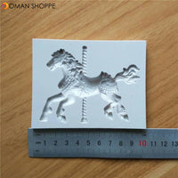 Pony Horse Shape Silicone Cake Mold Fondant Sugar Jelly Ice Lace Lollipop Mould Kitchen Accessories