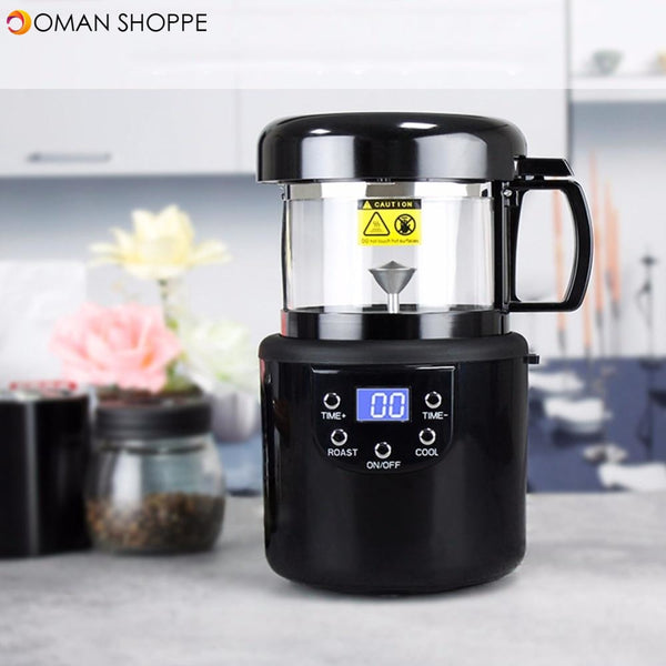 Portable Coffee Machine Electric Mini No Smoke Coffee Beans Baking Roasting Machine EU Plug 220-240V 1400WHome Coffee Roaster