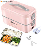 Portable Electric Lunch Box Container-Generic Brand Boxes & Totes