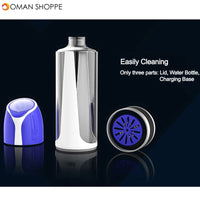 Portable USB Rechargable Hydrogens Rich Water Ionizer Maker Bottle Cup H2 USB Cable