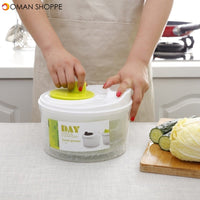 Portable Vegetable Spin Dryer Dehydrator Household Drainer Salad Spinner for Kitchen Drying Tool