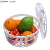 Portable Vegetable Spin Dryer Dehydrator Household Drainer Salad Spinner for Kitchen Drying Tool