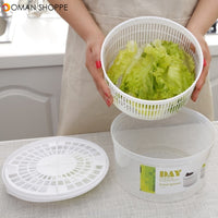 Portable Vegetable Spin Dryer Dehydrator Household Drainer Salad Spinner for Kitchen Drying Tool