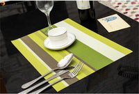 PVC Dining Table Mat Placement Waterproof Placemats Coaster Heat Insulation Dish Bowl Cup Place Mat Pad Kitchen Tools