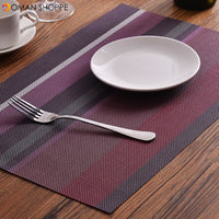 PVC Dining Table Mat Placement Waterproof Placemats Coaster Heat Insulation Dish Bowl Cup Place Mat Pad Kitchen Tools