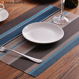 PVC Dining Table Mat Placement Waterproof Placemats Coaster Heat Insulation Dish Bowl Cup Place Mat Pad Kitchen Tools