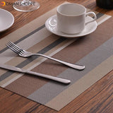 PVC Dining Table Mat Placement Waterproof Placemats Coaster Heat Insulation Dish Bowl Cup Place Mat Pad Kitchen Tools