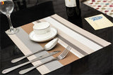 PVC Dining Table Mat Placement Waterproof Placemats Coaster Heat Insulation Dish Bowl Cup Place Mat Pad Kitchen Tools