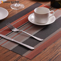 PVC Dining Table Mat Placement Waterproof Placemats Coaster Heat Insulation Dish Bowl Cup Place Mat Pad Kitchen Tools