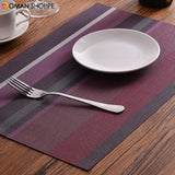 PVC Dining Table Mat Placement Waterproof Placemats Coaster Heat Insulation Dish Bowl Cup Place Mat Pad Kitchen Tools