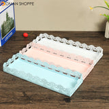 Rectangle Cake Pan Stand Dessert Pastry Tray Wedding Banquet Cupcake Holder Display 