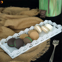 Rectangle Cake Pan Stand Dessert Pastry Tray Wedding Banquet Cupcake Holder Display 