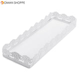 Rectangle Cake Pan Stand Dessert Pastry Tray Wedding Banquet Cupcake Holder Display 